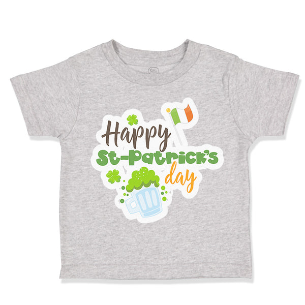 Toddler Clothes Happy St Patrick's Day Irish St Patrick's Toddler Shirt Cotton