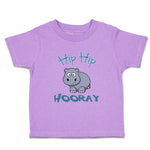 Toddler Clothes Baby Hippo Hippopotamus Hip Hip Hooray White Animals Zoo Cotton