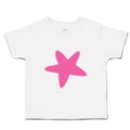 Toddler Girl Clothes Hot Pink Starfish Nature Ocean & Beach Toddler Shirt Cotton