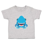 Toddler Clothes Shark Face Animals Ocean Toddler Shirt Baby Clothes Cotton