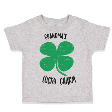 Toddler Clothes Grandma's Lucky Charm St Patrick's Irish Clover Shamrock Cotton