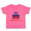 Toddler Girl Clothes Haitian Princess Crown Countries Princess Toddler Shirt