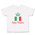 Toddler Girl Clothes Italian Princess Crown Countries Princess Toddler Shirt