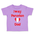 Toddler Clothes I Love My Peruvian Dad Toddler Shirt Baby Clothes Cotton