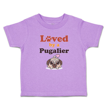 Toddler Clothes Loved by A Pugalier Pet Animal Dog Toddler Shirt Cotton