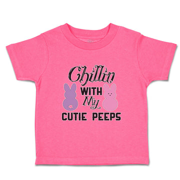 Toddler Clothes Chilin with My Cutie Peeps Toddler Shirt Baby Clothes Cotton