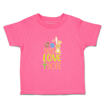 Toddler Clothes Faith Love Hope Toddler Shirt Baby Clothes Cotton