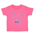 Toddler Clothes Blue Outlined Bunny Toddler Shirt Baby Clothes Cotton