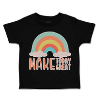 Toddler Clothes Make Today Great Rainbow Toddler Shirt Baby Clothes Cotton