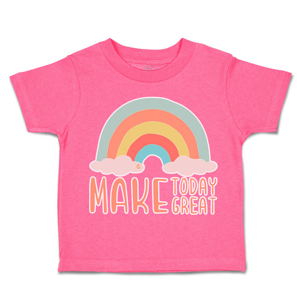 Toddler Clothes Make Today Great Rainbow Toddler Shirt Baby Clothes Cotton