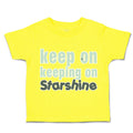 Toddler Clothes Keep on Keeping on Star Shine Toddler Shirt Baby Clothes Cotton