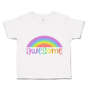 Toddler Clothes Awesome Rainbow Toddler Shirt Baby Clothes Cotton