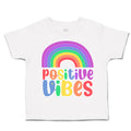 Toddler Clothes Positive Vibes Rainbow Toddler Shirt Baby Clothes Cotton