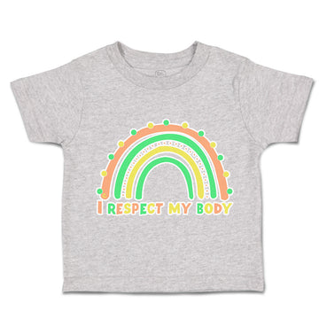 Toddler Clothes I Respect My Body Rainbow Toddler Shirt Baby Clothes Cotton