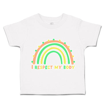 Toddler Clothes I Respect My Body Rainbow Toddler Shirt Baby Clothes Cotton