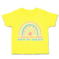 Toddler Clothes I Calm My Mind with My Breath Toddler Shirt Baby Clothes Cotton