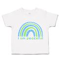 Toddler Clothes I Am Peaceful Rainbow Toddler Shirt Baby Clothes Cotton