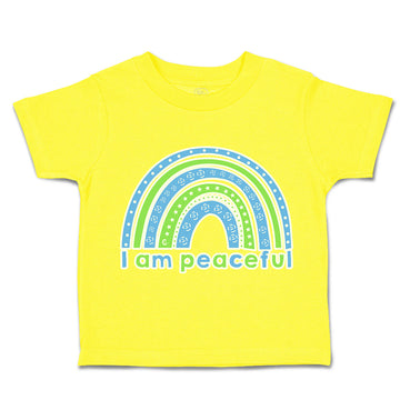 Toddler Clothes I Am Peaceful Rainbow Toddler Shirt Baby Clothes Cotton