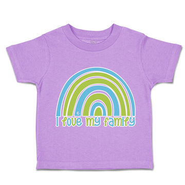 Toddler Clothes I Love My Family Rainbow Toddler Shirt Baby Clothes Cotton