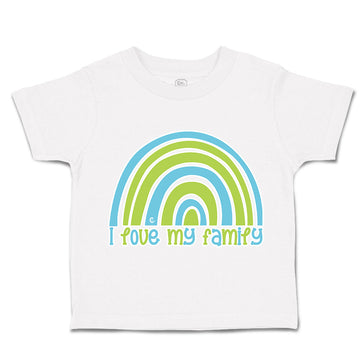 Toddler Clothes I Love My Family Rainbow Toddler Shirt Baby Clothes Cotton