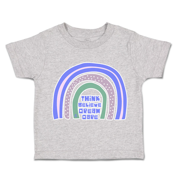Toddler Clothes Think Believe Dream Dare Toddler Shirt Baby Clothes Cotton