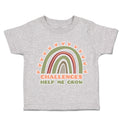 Toddler Clothes Challenges Help Me Grow Rainbow Toddler Shirt Cotton