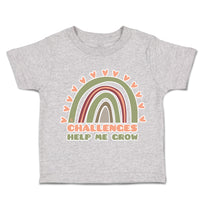 Toddler Clothes Challenges Help Me Grow Rainbow Toddler Shirt Cotton