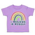 Toddler Clothes I Believe in Myself Rainbow Toddler Shirt Baby Clothes Cotton