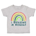 Toddler Clothes I Believe in Myself Rainbow Toddler Shirt Baby Clothes Cotton