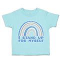 Toddler Clothes I Stand up for Myself Rainbow Toddler Shirt Baby Clothes Cotton