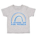 Toddler Clothes I Stand up for Myself Rainbow Toddler Shirt Baby Clothes Cotton