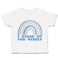 Toddler Clothes I Stand up for Myself Rainbow Toddler Shirt Baby Clothes Cotton