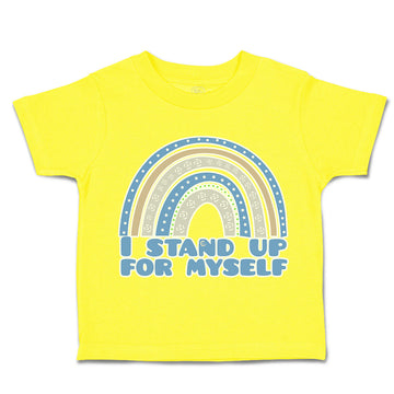 Toddler Clothes I Stand up for Myself Rainbow Toddler Shirt Baby Clothes Cotton