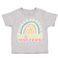 Toddler Clothes My Voice Matters Rainbow Toddler Shirt Baby Clothes Cotton