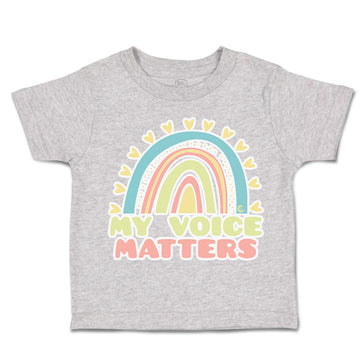 Toddler Clothes My Voice Matters Rainbow Toddler Shirt Baby Clothes Cotton