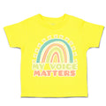 Toddler Clothes My Voice Matters Rainbow Toddler Shirt Baby Clothes Cotton