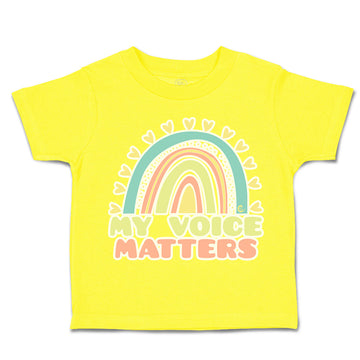 Toddler Clothes My Voice Matters Rainbow Toddler Shirt Baby Clothes Cotton