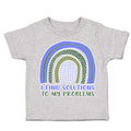 Toddler Clothes I Find Solutions to My Problems Rainbow Toddler Shirt Cotton