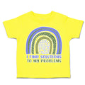 Toddler Clothes I Find Solutions to My Problems Rainbow Toddler Shirt Cotton