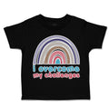 Toddler Clothes I Overcome My Challenges Rainbow Toddler Shirt Cotton