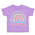 Toddler Clothes I Overcome My Challenges Rainbow Toddler Shirt Cotton