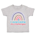 Toddler Clothes I Overcome My Challenges Rainbow Toddler Shirt Cotton