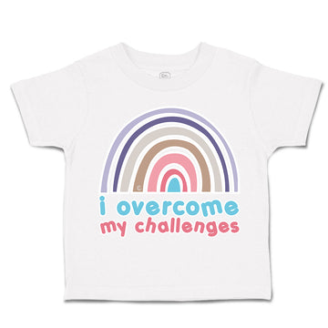 Toddler Clothes I Overcome My Challenges Rainbow Toddler Shirt Cotton