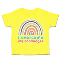 Toddler Clothes I Overcome My Challenges Rainbow Toddler Shirt Cotton