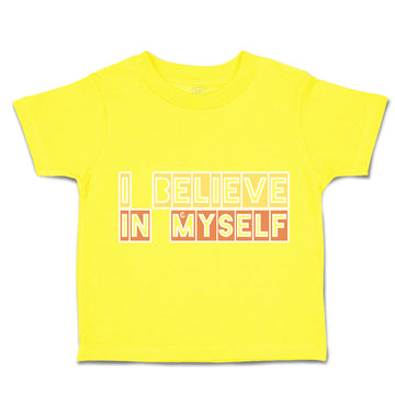 Toddler Clothes I Believe in Myself B Toddler Shirt Baby Clothes Cotton