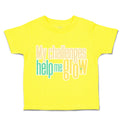 Toddler Clothes My Challenges Help Me Grow Toddler Shirt Baby Clothes Cotton