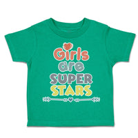 Toddler Clothes Girls Are Super Stars Heart Arrow Toddler Shirt Cotton