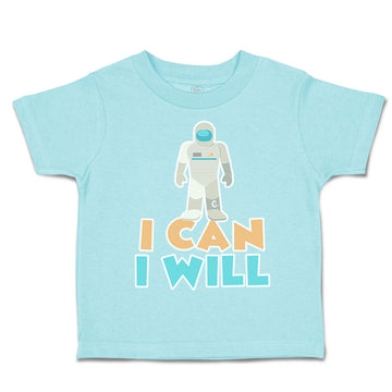 Toddler Clothes I Can I Will Astronaut Toddler Shirt Baby Clothes Cotton