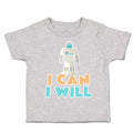 Toddler Clothes I Can I Will Astronaut Toddler Shirt Baby Clothes Cotton