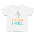 Toddler Clothes I Can I Will Astronaut Toddler Shirt Baby Clothes Cotton